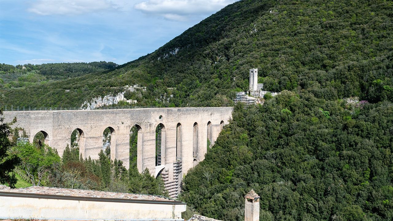 Il Ponte delle Torri a Spoleto, Umbria